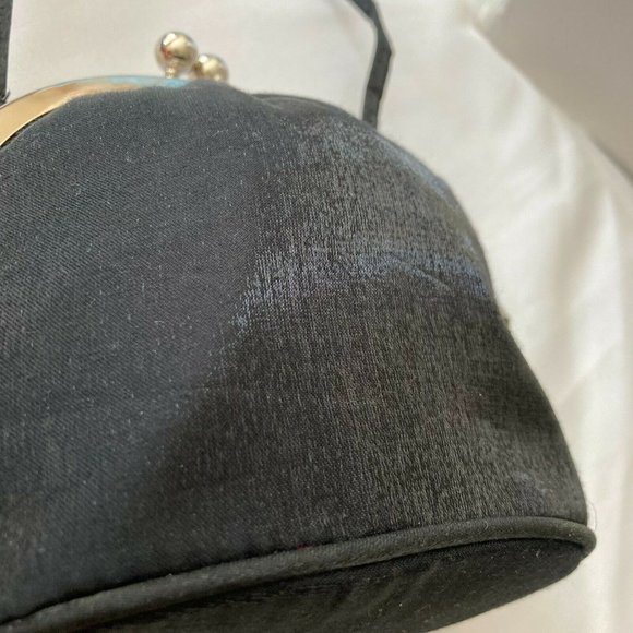 La Regale Vintage Satin Purse Evening Bag Clutch - Picture 2 of 9